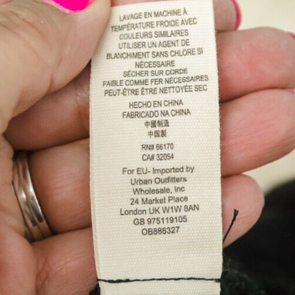 Free People Size Medium M Black Sunstreaks Tie Front Collared Button Gauze Top - Picture 6 of 7